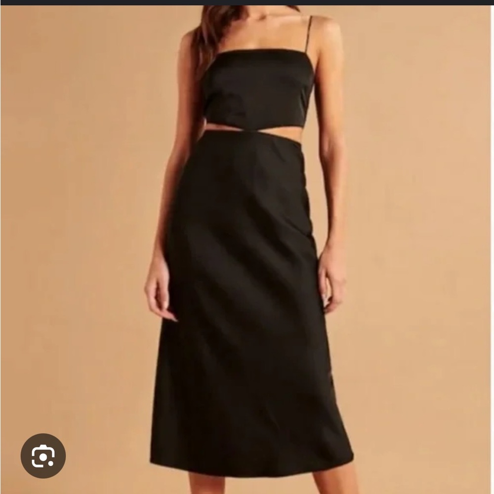 Abercrombie Satin Cut Out Dress